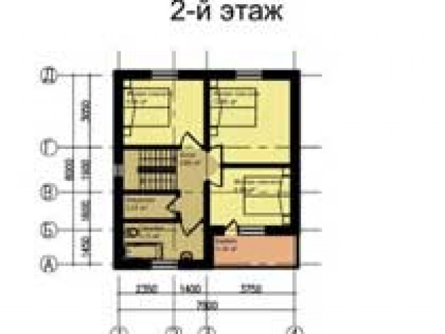 План 2 этажа проект Омега 121