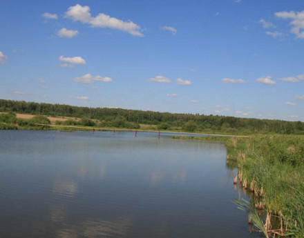 Въезд в поселок Дом у реки