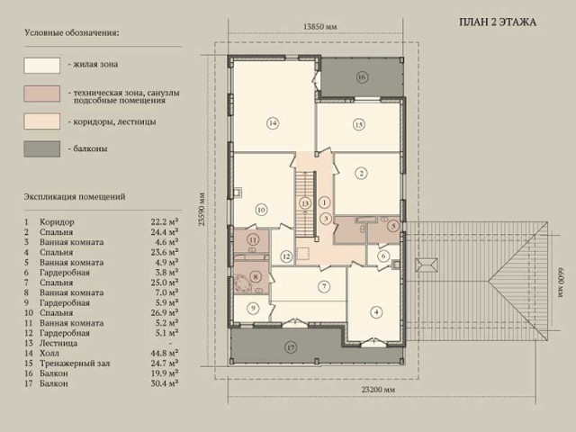 План 2 этажа проект Бенуа