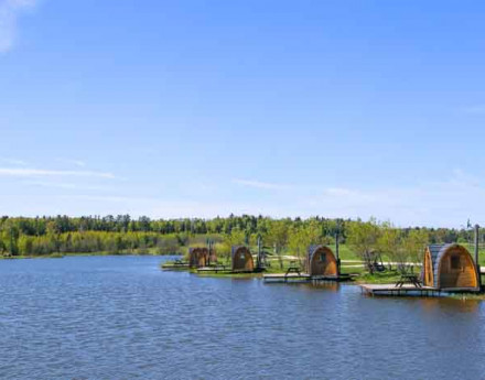 Окрестности в поселке Новорижские озера