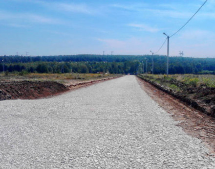 Дорога в поселок Капитан Ленд