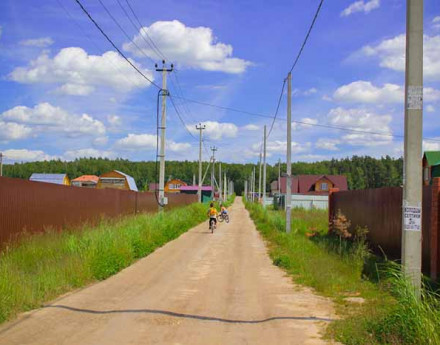 Дорога в поселок Эковита