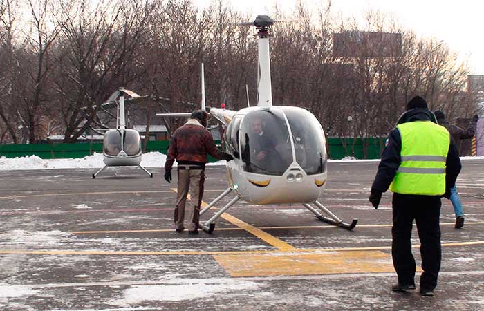 Вертолет в проекте Хелипорт